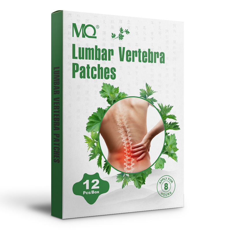 Cross-border 12 stickers/box MQ moxa grass lumbar spine stickers joint stickers fever moxibustion stickers joint moxa leaf stickers a generation of hair