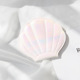 Laser shell makeup mirror-fish scale White