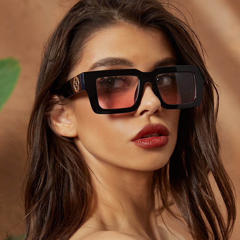 Thick-edged box retro sunglasses wholesale 2024 new anti-ultraviolet glasses European and American cross-border men's and women's sunglasses - ShopShipShake