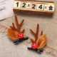 Mushroom antler clip-Brown