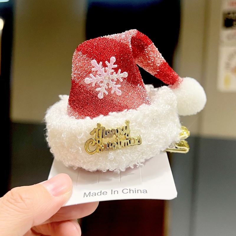 2023 new Christmas headdress Christmas hat headband hairpin holiday sweet cute headband hairpin jewelry wholesale