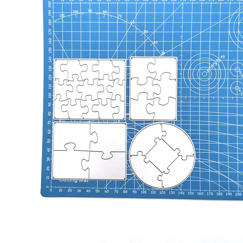 scrapbooking DIY切割刀模 碳钢刀模 压花刀模模板大小奇怪拼图