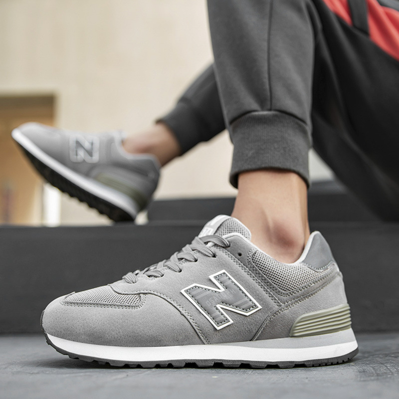 2023 New Sports Shoes Women's Spring and Autumn New Bailun Cool Running Shoes Men's Shoes nb Summer Breathable n-Word 574 Couple
