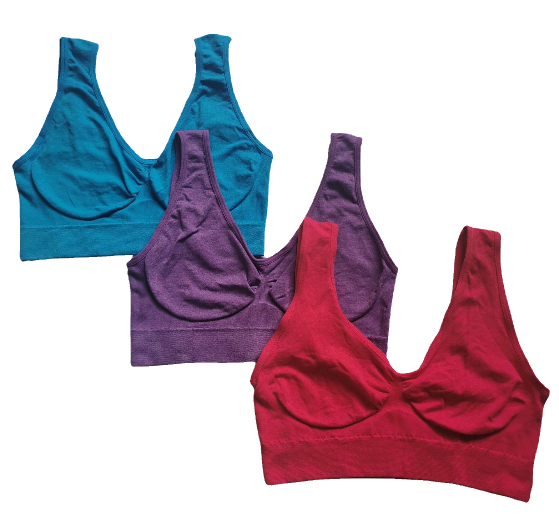 Cross-border ahh bra women's vest, bra vest, wrapped chest single layer sports bra vest