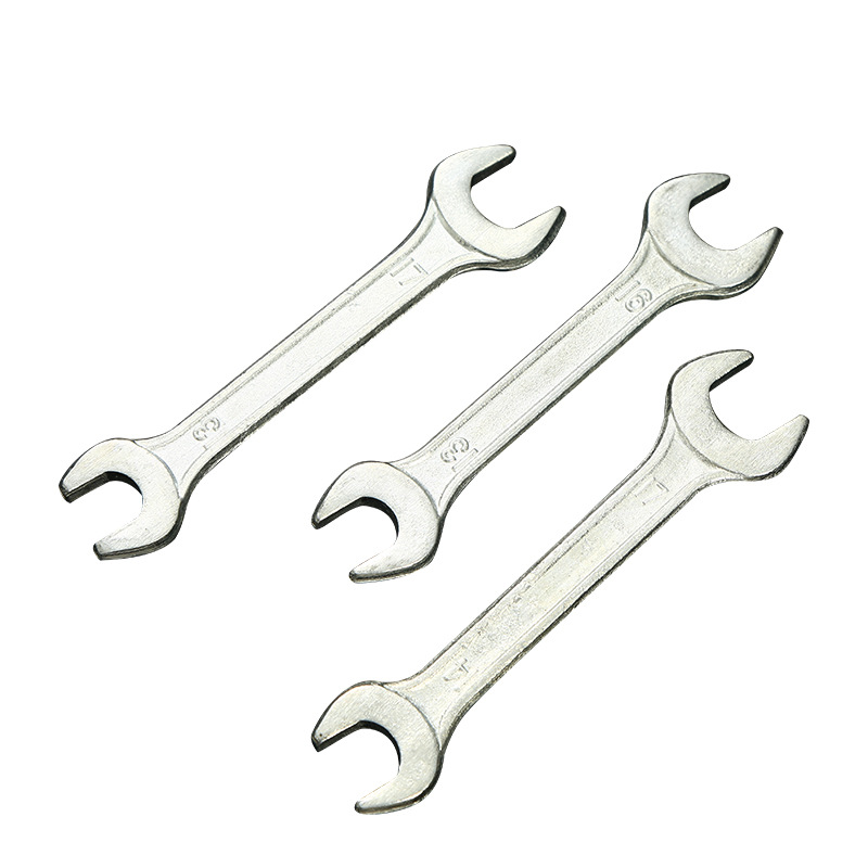 High-strength open wrench galvanized forging Wrench Double-headed manual solid wrench open solid wrench outer hexagonal wrench