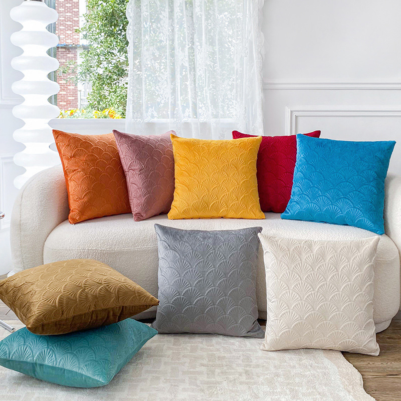 Home fabric creative plush pillow bedside soft cushion cover office seat decoration supplies pillow pillowcase