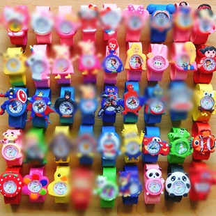 2023 supply in stock cartoon watch cute snap ring bracelet quartz anime dog panda electronic gift free shipping