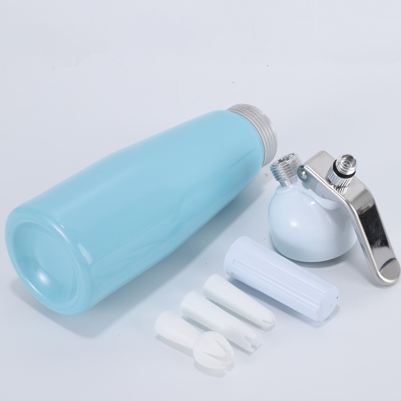 Factory wholesale 500mL multi-color aluminum cream gun cream frother cream mixer cross-border preferred