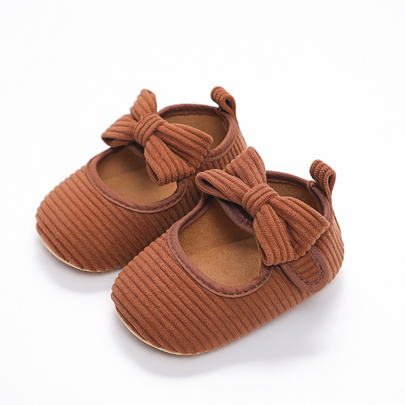 2022 New Spring cross-border best selling baby shoes bow rubber sole non-slip toddler shoes princess shoes a generation of hair