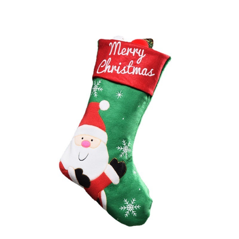 国境を越えた新製品クリスマス靴下クリスマス装飾品老人ヘラジカクリスマスプレゼント袋キャンディー袋ストラップ|undefined