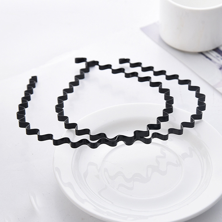 Korean Style Simple Hair Accessories Facial Wash Plate Hair Wavy Hairband Hairpin Headband Men's and Women's Common Styling Bundle Hairband