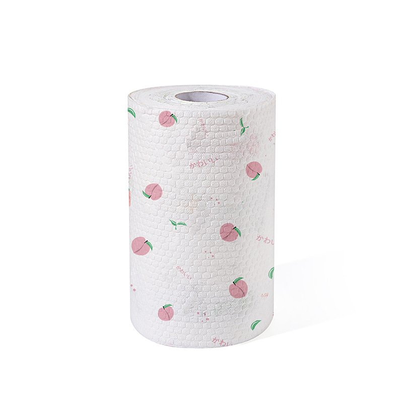 A generation of lazy dishcloth disposable oversized roll thick non-woven kitchen paper housework dry and wet dishwashing cloth