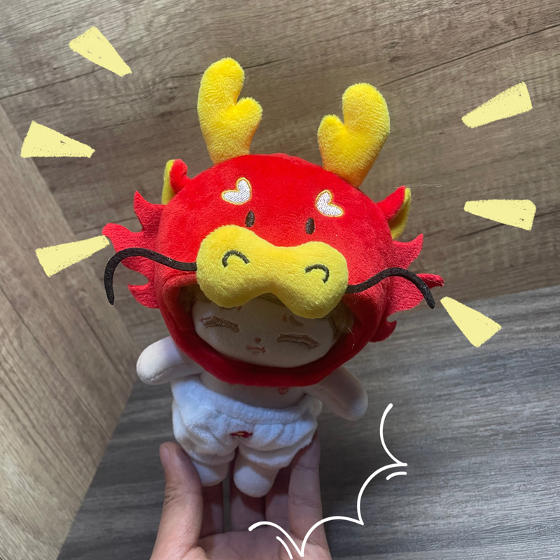 Clothes only] labubu doll cloth cloth cloth clothes cotton doll snapper head cover 20CM10CM Macarons