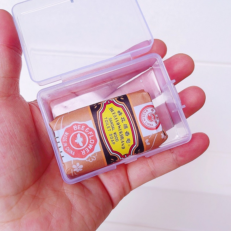 500 pcs/box bee sandalwood soap 25g mini soap travel soap washing brush beauty egg incense