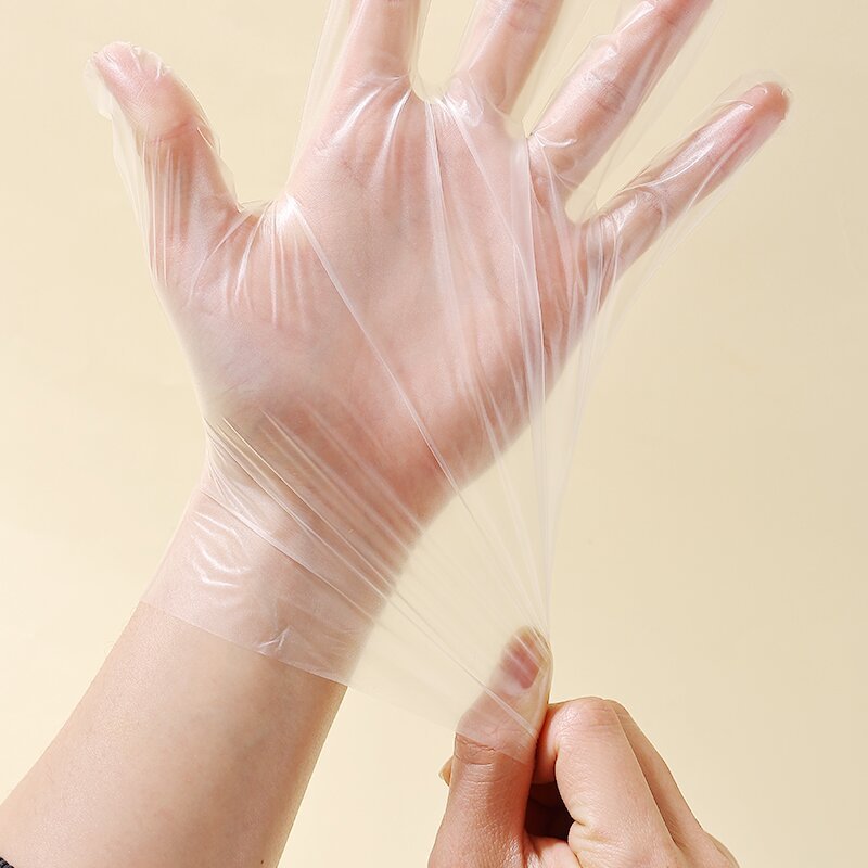Cheap low price disposable gloves TPE gloves catering home hygiene food oil proof transparent Lobster Gloves