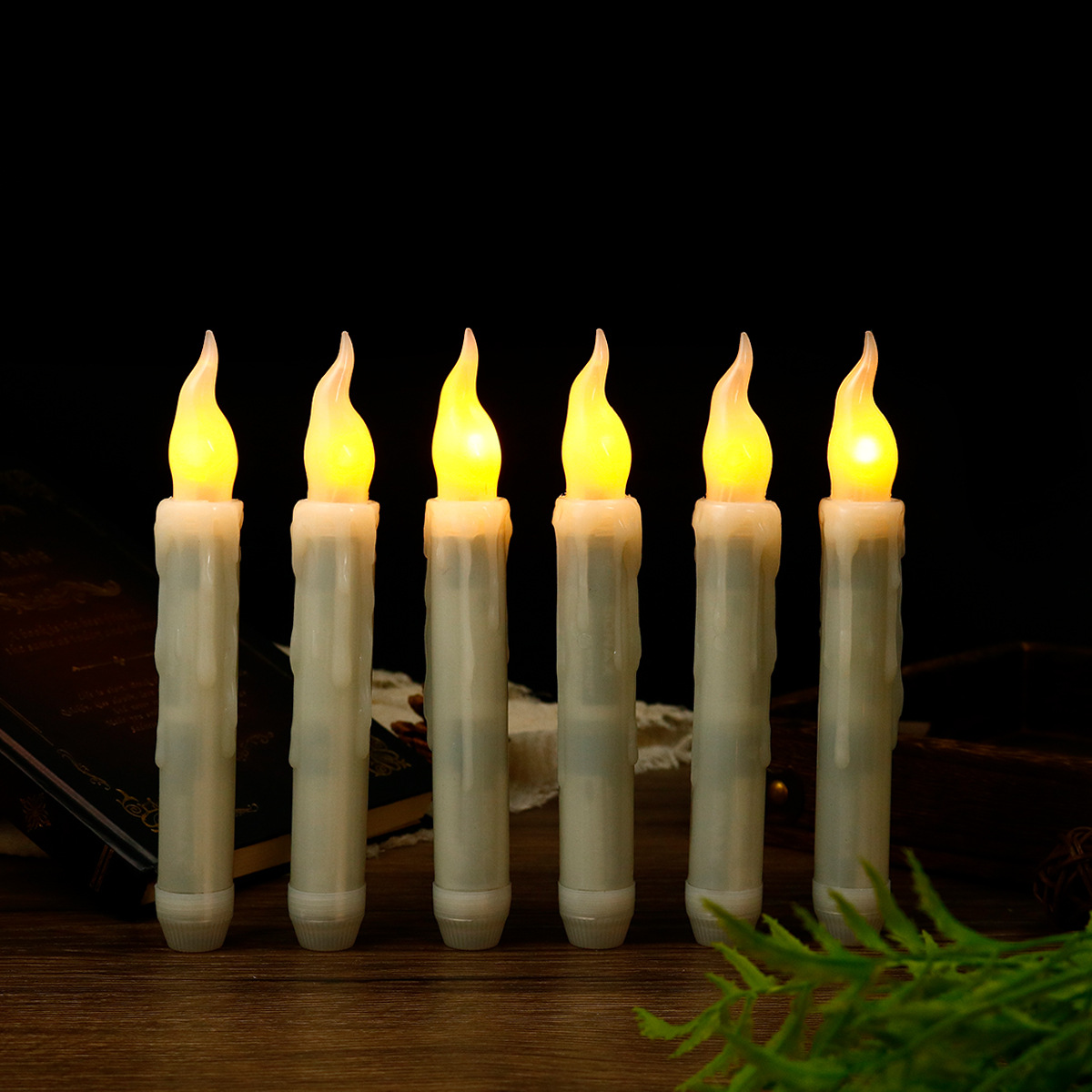 Remote control LED electronic candle lamp romantic layout tears candle light dinner layout room wedding birthday