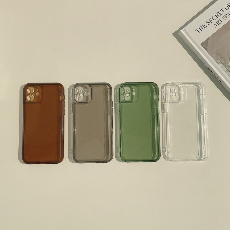 New Photo Frame Transparent 12Pro max iPhone Phone Case for iPhone 13 All-inclusive XS for 8/7 Simple 11