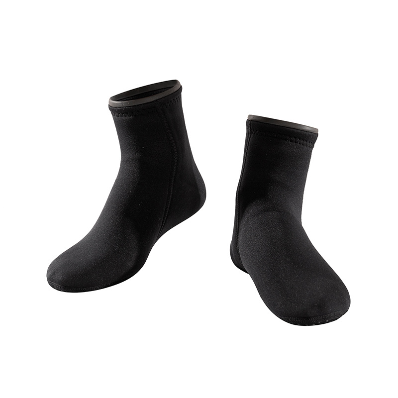 Spot cross-border 3mm diving socks men's swimming warm non-slip deep diving waterproof material short tube snorkeling beach socks women