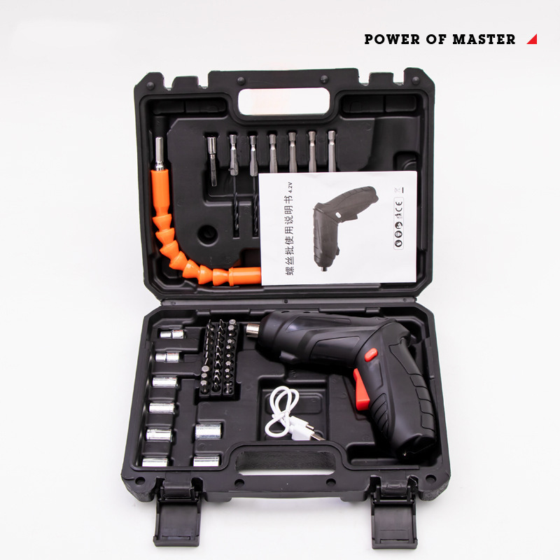 Electric screwdriver multifunctional rechargeable lithium driver screwdriver machine screwdriver mini screwdriver set Wholesale