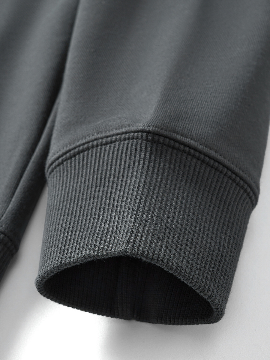 380 heavy cotton round neck sweater autumn and winter American long sleeve T-shirt men's and women's loose pullover bottoming shirt top