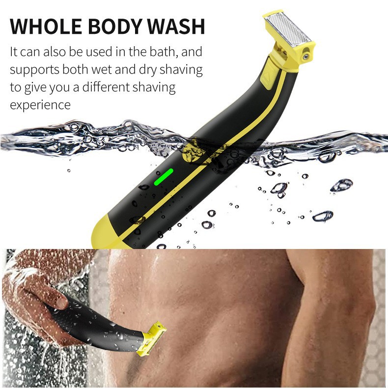 Amazon Portable T Electric Shaver Body Wash Multifunctional Shaving Shave USB Rechargeable Shave