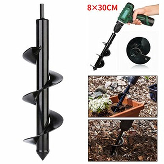 Ground drill garden loose soil drill garden vegetable pit digging artifact ground drill spiral rod twist drill factory direct sales