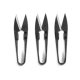 Small scissors for cutting thread ends wholesale U-shaped sewing thread repair cross stitch DIY yarn scissors plastic black thread ends scissors