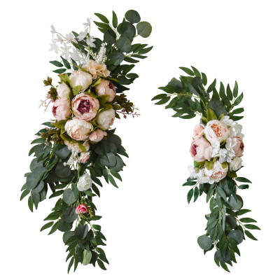 936 wedding simulation flower welcome flower sign floral arch lintel flower photography decoration table flower wedding supplies