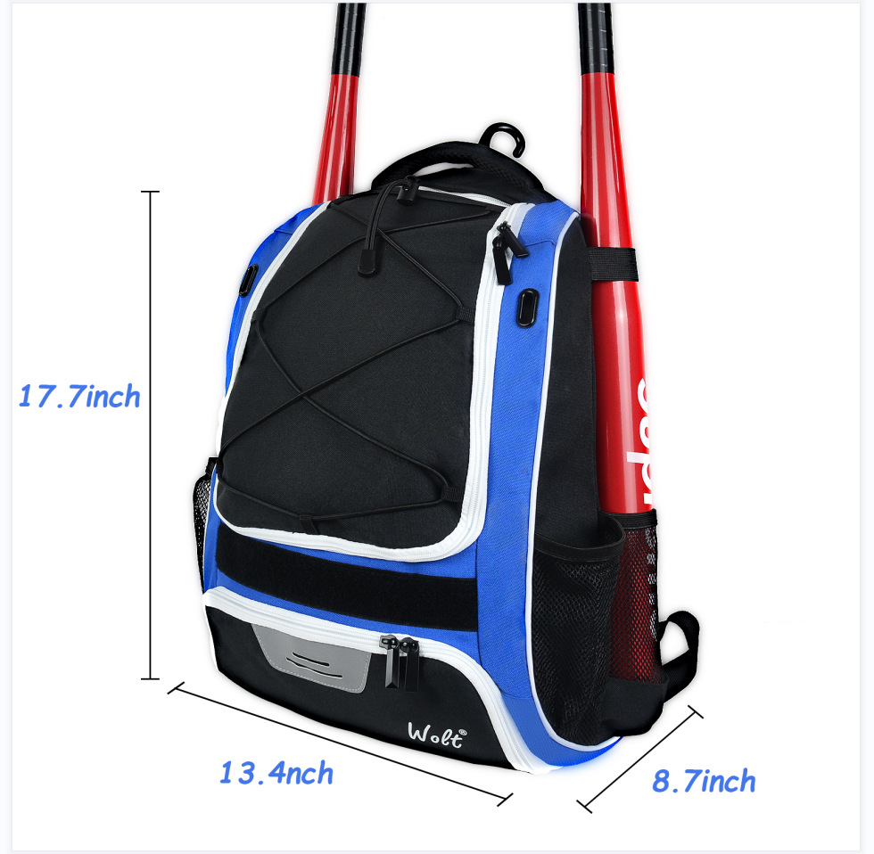 Cross Border Spot Baseball Softball Equipment Bag Backpack Children Adult Professional Men's and Women's Training Competition