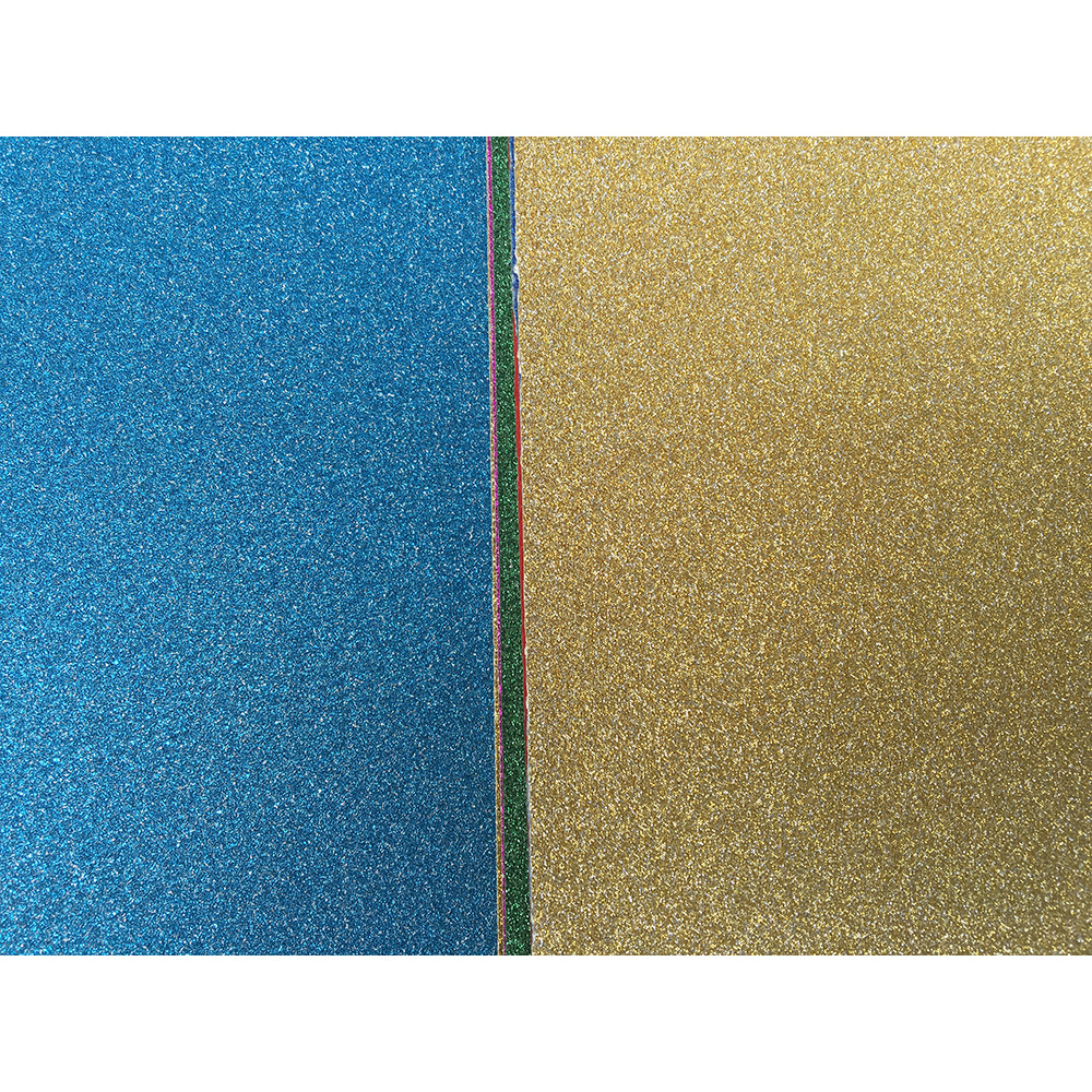 Manufacturers supply 250g A3A4 color flash glitter cardboard kindergarten DIY handmade paper without dropping powder