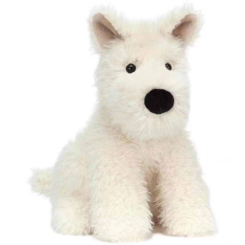 British West Highland dog doll scrawl puppy doll girl heart soothing doll simulation dog soft doll