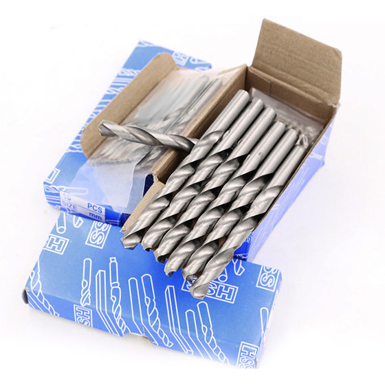 Ordinary white drill factory direct high-speed steel straight shank twist drill drill aluminum iron woodworking drill wholesale