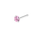 Straight rod round powder zirconium nose nail