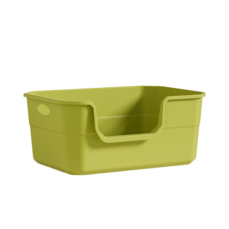 Oversized cat litter box anti-splash semi-closed Open cat toilet giant cat litter box cat supplies wholesale