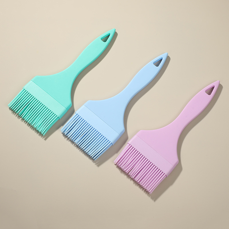 Modern Simple Solid Color Silicone Oil Brush Uniform Smearing Barbecue Brush Home Durable Outdoor Portable Kitchen Tools