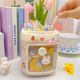 [Pink Piggy Pen Container] Send 1 sticker
