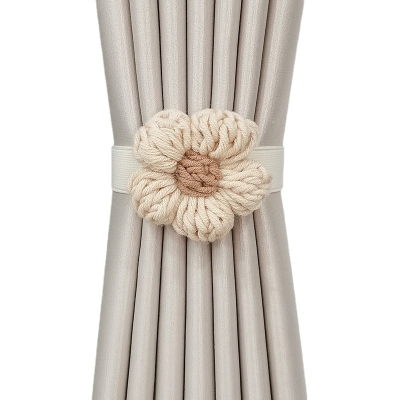Nordic Simple Tassel Curtain Strap Japanese Style Fresh Style Woven Strap Collecting Rope Creative Gauze Curtain Storage Tie Ornament