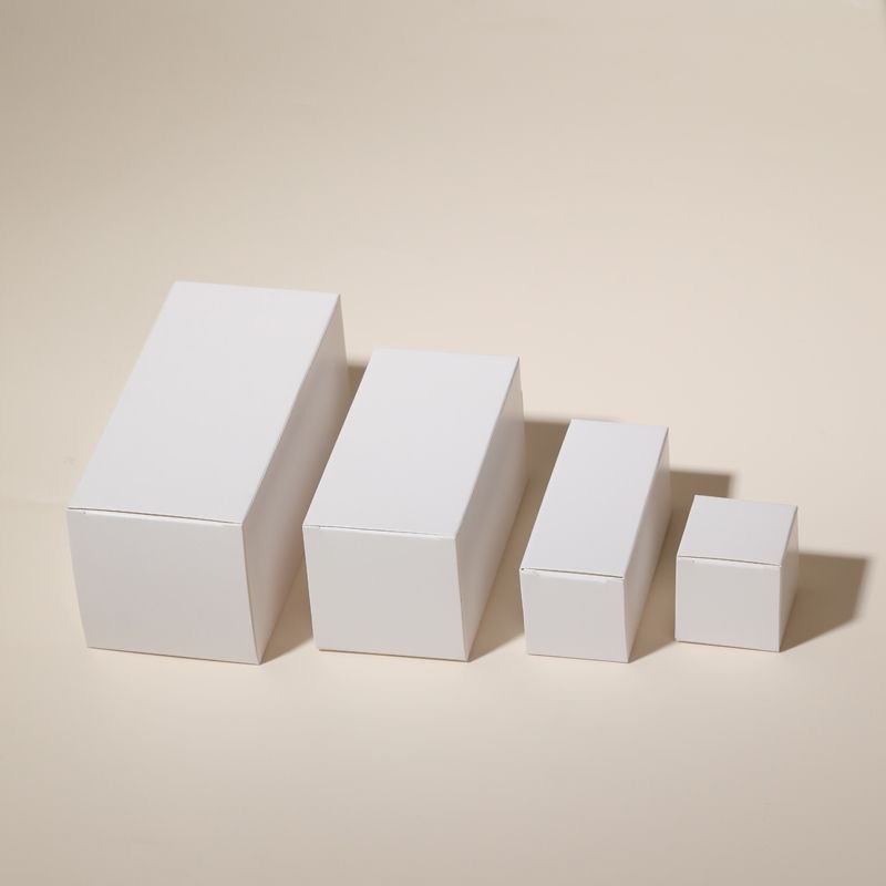 White box wholesale cosmetics color box white cardboard box customized box packaging box customized small batch printing logo