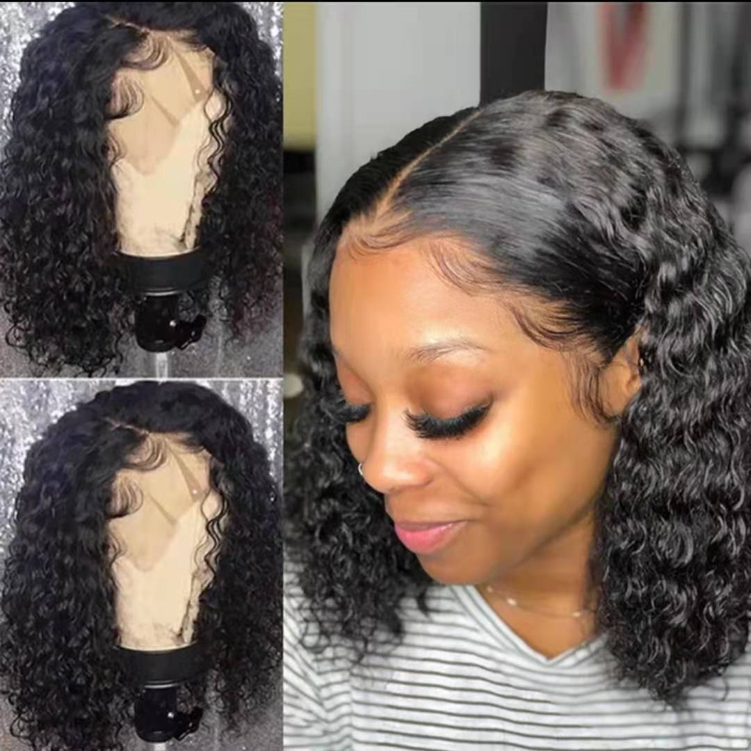 Cross-border selling European and American foreign trade Ladies short curly hair African small curly hair black Brown Yiwu manufacturers spot wholesale