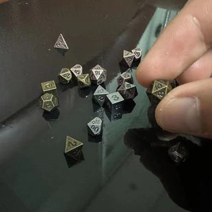 6MM Mini Dice Metal Dice Dungeons & Dragons Table Game DND Dice Set