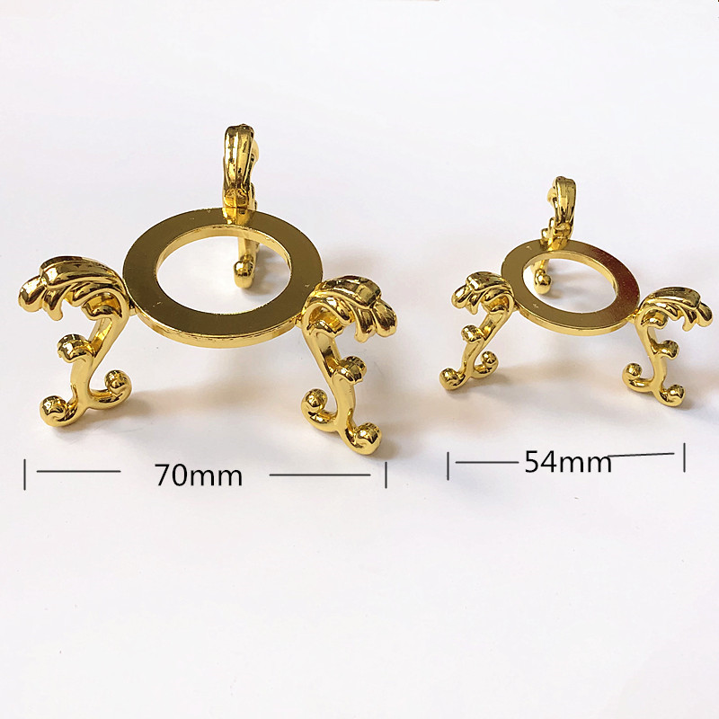 Crystal ball base ball holder crystal diamond metal silver gold bracket ore stone decoration display stand