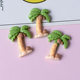 Hot sale Hawaiian black skin cat hole shoes accessories diy coconut tree resin wholesale pj1065