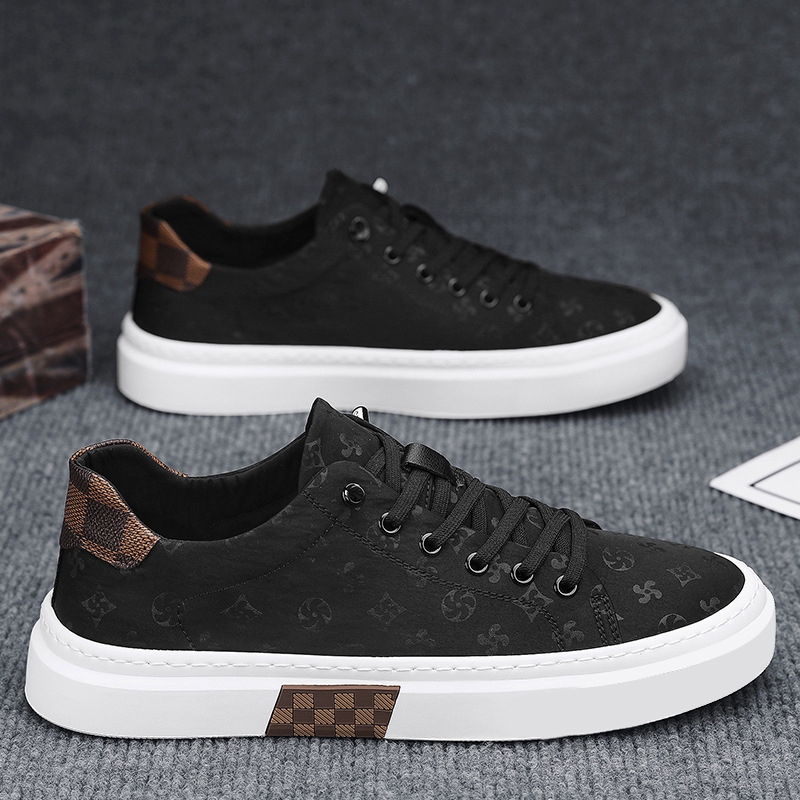 Canvas men's shoes summer breathable Ice Silk thick bottom black work cloth shoes men's sports casual all-match flat shoes