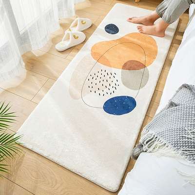 Household Carpet Door Floor Mat Non-slip Foot Mat Bedroom Bedside Blanket Living Room Sofa Coffee Table Bathroom Toilet Floor Mat