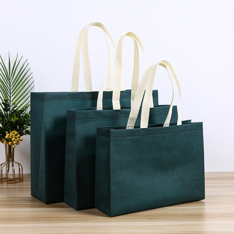 Blank non-woven bag customized color printing film bag gift shopping bag educational advertising handbag