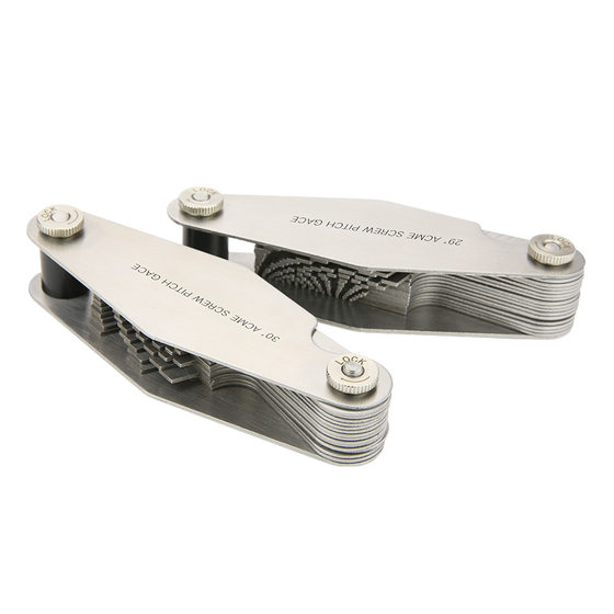 Stainless steel 29 inch American 30 metric metric ACME trapezoidal thread template T-pitch gauge tooth gauge