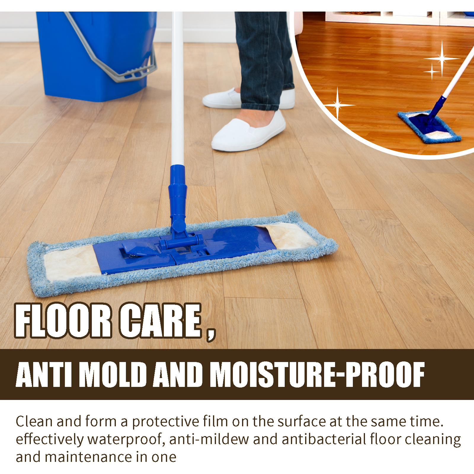 OUHOE furniture beeswax spray scratch refurbished furniture floor care polishing waterproof anti-dry care wax