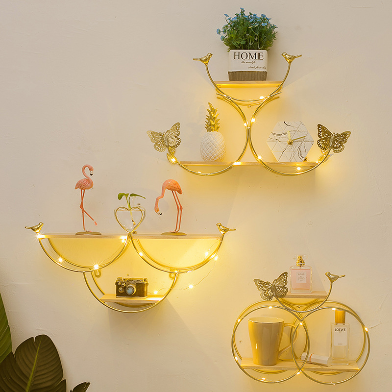 Living Room Bedroom Room Arrangement Restaurant Decorations Storage Rack Nordic Style ins Hydroponic Simple Wall Hanging Decoration