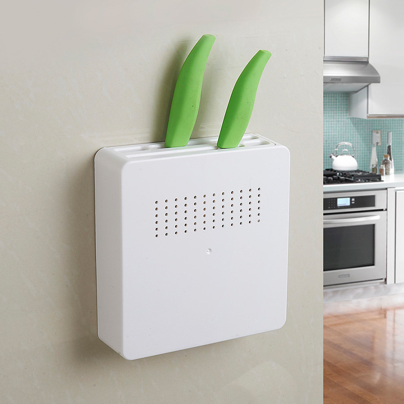 Kitchen invisible knife holder home department store creative kitchen supplies kitchenware knife storage plastic knife holder does not occupy space