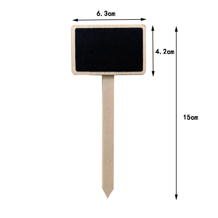木製ミニ黒板ガーデニング花多肉植物ラベルタグ値札 DIY 消去可能な植物名マーカー|undefined